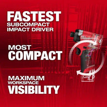 Load image into Gallery viewer, Milwaukee 3453-20 M12 FUEL™ 1/4" Hex Impact Driver (Tool Only)