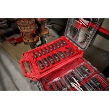 Load image into Gallery viewer, Milwaukee 49-66-6800 SHOCKWAVE Impact Duty™ Socket 3/8” Dr 17PC SAE PACKOUT Set
