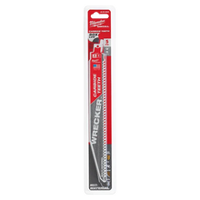 Load image into Gallery viewer, Milwaukee 48-00-5542 9" 6 TPI THE WRECKER™ with Carbide Teeth SAWZALL® Blade 5 PK