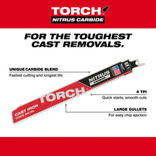 Load image into Gallery viewer, Milwaukee 48-00-5562 9" 7TPI The TORCH for CAST IRON with NITRUS CARBIDE 5PK