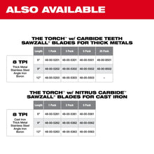 Load image into Gallery viewer, Milwaukee 48-00-5562 9" 7TPI The TORCH for CAST IRON with NITRUS CARBIDE 5PK