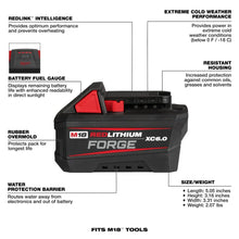 Load image into Gallery viewer, Milwaukee 48-11-1861 M18™ REDLITHIUM™ FORGE™ XC6.0 Battery Pack