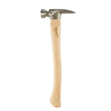 Load image into Gallery viewer, Milwaukee 48-22-9419 19oz Milled Face Hickory Handle Framing Hammer