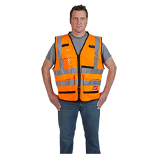 Load image into Gallery viewer, Milwaukee Class 2 High Visibility Orange Performance Safety Vest