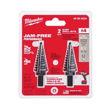 Load image into Gallery viewer, Milwaukee 48-89-9234 Step Drill Bit Set #4  3/16" - 7/8" - 2PC
