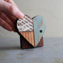 Load image into Gallery viewer, Reclaimed Wooden Heart Emojis