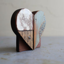 Load image into Gallery viewer, Reclaimed Wooden Heart Emojis