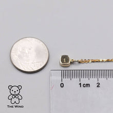 Load image into Gallery viewer, Minimalist Square Australian Doublet Opal Pendant Necklace 14K Yellow Gold