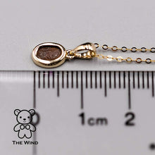 Load image into Gallery viewer, Minimalist Oval Natural Australian Doublet Opal Necklace 14k Yellow Gold