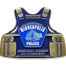 Load image into Gallery viewer, BL17-003 Minneapolis Police Body Armor Challenge Coin Police Officer