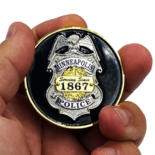 Load image into Gallery viewer, G-013 MINNEAPOLIS POLICE DEPARTMENT PD MPD WALK OFF BLUE FLU CHALLENGE COIN SORRY WE’RE CLOSED