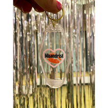 Load image into Gallery viewer, Misandrist Motel Keychain Crystal Clear