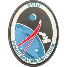 Load image into Gallery viewer, EL1-024 4" USAF Space Force Air Force Human Spaceflight Team XVIII Mission Patch Vandenberg Space Force Base