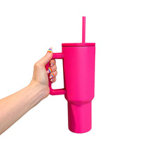 Load image into Gallery viewer, World’s Best Cup: The GetBullish Monocolor Sticker Tumbler 40 Oz Handle Travel Mug - Choose Your Own Sticker Pack