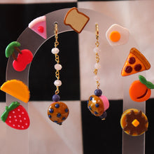 Load image into Gallery viewer, Beaded Muffin Drop Earrings