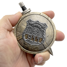 Load image into Gallery viewer, BL8-002 Nassau County Police Department Shield with removable Sword Challenge Coin Set Long Island NCPD