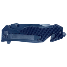 Load image into Gallery viewer, National Park Service Park Ranger NPS 3-in-1 Tactical Rescue tool knife with Seatbelt Cutter Steel Serrated Blade Glass