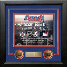 Load image into Gallery viewer, New York Giants Custom NFL Football 16x20 Picture Frame Kit (Multiple Colors)