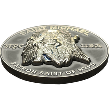 Load image into Gallery viewer, BL13-013 New York City Police Department Detective Saint Michael Patron Saint Challenge Coin ST. MICHAEL