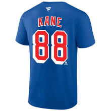 Load image into Gallery viewer, Patrick Kane New York Rangers Authentic Stack Name &amp; Number T-Shirt - Blue