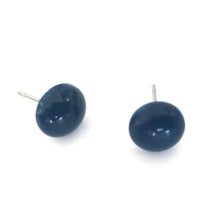 Load image into Gallery viewer, Navy Blue Small Retro Button Stud Earrings