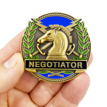 Load image into Gallery viewer, GL14-002 CBP Officer Field Operations Thin Blue Line Negotiator Challenge Coin