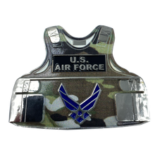 Load image into Gallery viewer, CL4-04 U.S. Air Force Camo Body Armor Challenge Coin Fly Fight Win USAF