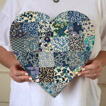 Load image into Gallery viewer, Fabric-Faced Pallet Hearts