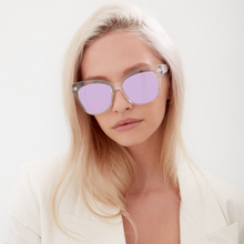 Load image into Gallery viewer, Venice Cateye - Clear Purple - Prescription