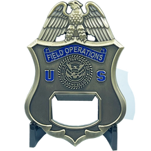 Load image into Gallery viewer, BL10-004 CBP Officer Office of Field Operations OFO CBPO Challenge Coin Bottle Opener