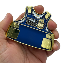 Load image into Gallery viewer, EL6-007 Field Ops CBP Officer CBPO Fild Ops Body Armor 3D Challenge Coin