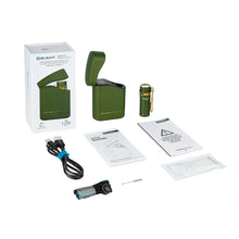 Load image into Gallery viewer, OLIGHT BATON4KITODG Baton 4 Powerful EDC Flashlight 1300 Lumens - OD Green - Premium (With Charging Case)