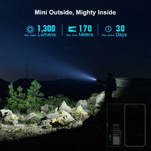 Load image into Gallery viewer, OLIGHT BATON4KITODG Baton 4 Powerful EDC Flashlight 1300 Lumens - OD Green - Premium (With Charging Case)