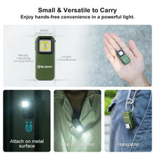 Load image into Gallery viewer, OLIGHT OCLIPODG Oclip Clip Light with White and Red Light - OD Green