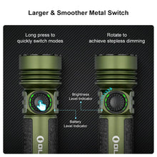 Load image into Gallery viewer, OLIGHT SEEKER4PROODG Seeker 4 Pro High Power Flashlight - OD Green CW(5700~7000K)