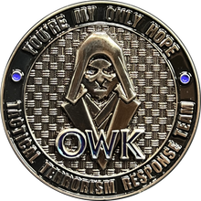 Load image into Gallery viewer, DL13-008 Obi-wan Kenobi You're My Only Hope Death Star TACTICAL TERRORISM RESPONSE TEAM 10 TTRT CBP Challenge Coin
