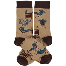 Load image into Gallery viewer, Officially Checked Out Socks | Office Everyday Socks