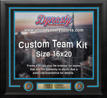 Load image into Gallery viewer, Houston Oilers Throwback Custom NFL Football 16x20 Picture Frame Kit (Multiple Colors)
