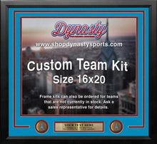 Load image into Gallery viewer, Houston Oilers Throwback Custom NFL Football 16x20 Picture Frame Kit (Multiple Colors)