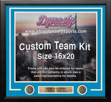 Load image into Gallery viewer, Houston Oilers Throwback Custom NFL Football 16x20 Picture Frame Kit (Multiple Colors)
