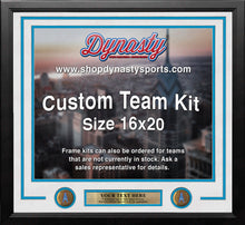 Load image into Gallery viewer, Houston Oilers Throwback Custom NFL Football 16x20 Picture Frame Kit (Multiple Colors)