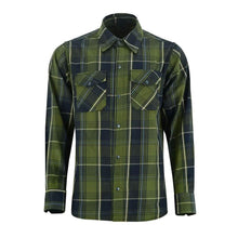 Load image into Gallery viewer, Green forest Men's Outdoor Green Flannel Shirt