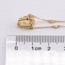 Load image into Gallery viewer, One-of-Kind Mexican Fire Opal &amp; Diamond Sapphire Necklace 18K Yellow Gold
