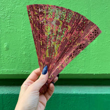 Load image into Gallery viewer, One of a Kind Hand Painted Marbled Wooden Fans - 15 Styles