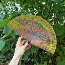 Load image into Gallery viewer, One of a Kind Hand Painted Marbled Wooden Fans - 15 Styles