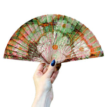 Load image into Gallery viewer, One of a Kind Hand Painted Marbled Wooden Fans - 15 Styles