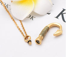 Load image into Gallery viewer, Fishing Hook Cremation Necklace
