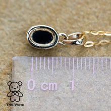 Load image into Gallery viewer, Oval Shaped Australian Triplet Opal Necklace in 14k Yellow Gold