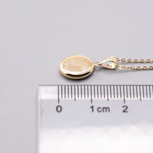 Load image into Gallery viewer, Oval Natural Doublet Opal Pendant Necklace 14k Yellow Gold