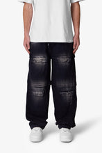 Load image into Gallery viewer, Oversized Cargo Pants - Washed Black